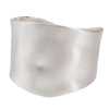 Brushed Hinge Bangle - Silver - Silver