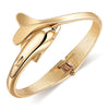 Dolphin Hinge Bangle - Gold - Gold