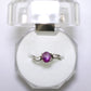 White Gold Ring with Star Ruby and Diamonds
