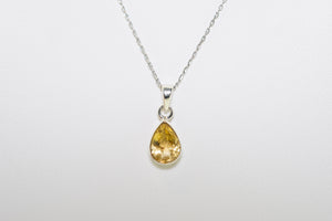 Silver Pendant Citrine