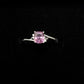 White Gold Ring With Pink Sapphire