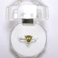 White Gold Ring with Yellow Sapphire and Diamonds