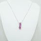 White Gold Pendent with Pink Sapphire