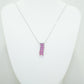 White Gold Pendent with Pink Sapphires