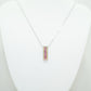 White Gold Pendent with Pink & Yellow Sapphires