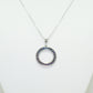 White Gold Pendent with Blue Sapphires
