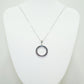 White Gold Pendent with Blue Sapphires
