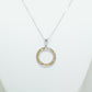 White Gold Pendant with Yellow Sapphires