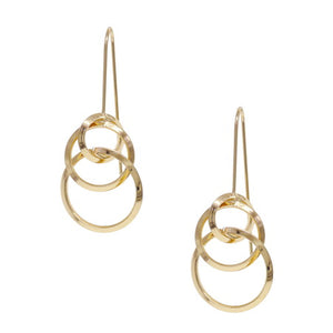 Interlock Hoop Threader Earnings - Gold