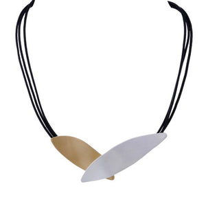 Tone Leaf Shape Necklace
